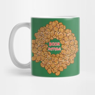 Buon Natale Italian Christmas Struffoli Ring Mug